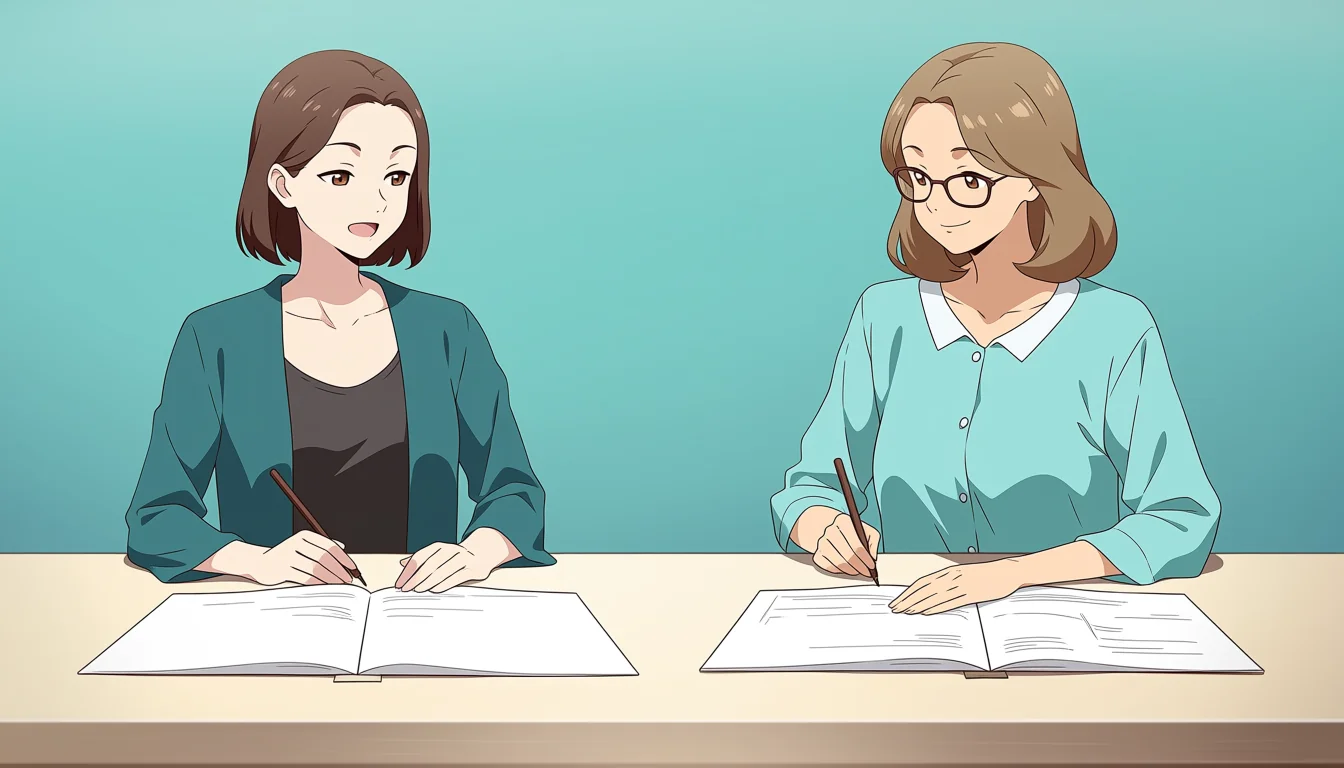Editorial art for Yuru Yuri Hentai: choose original adult characters
